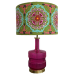 Retro Style Fuschia Glass Lamp base