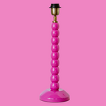 Lacquered Bamboo Lamp base in Hot Pink