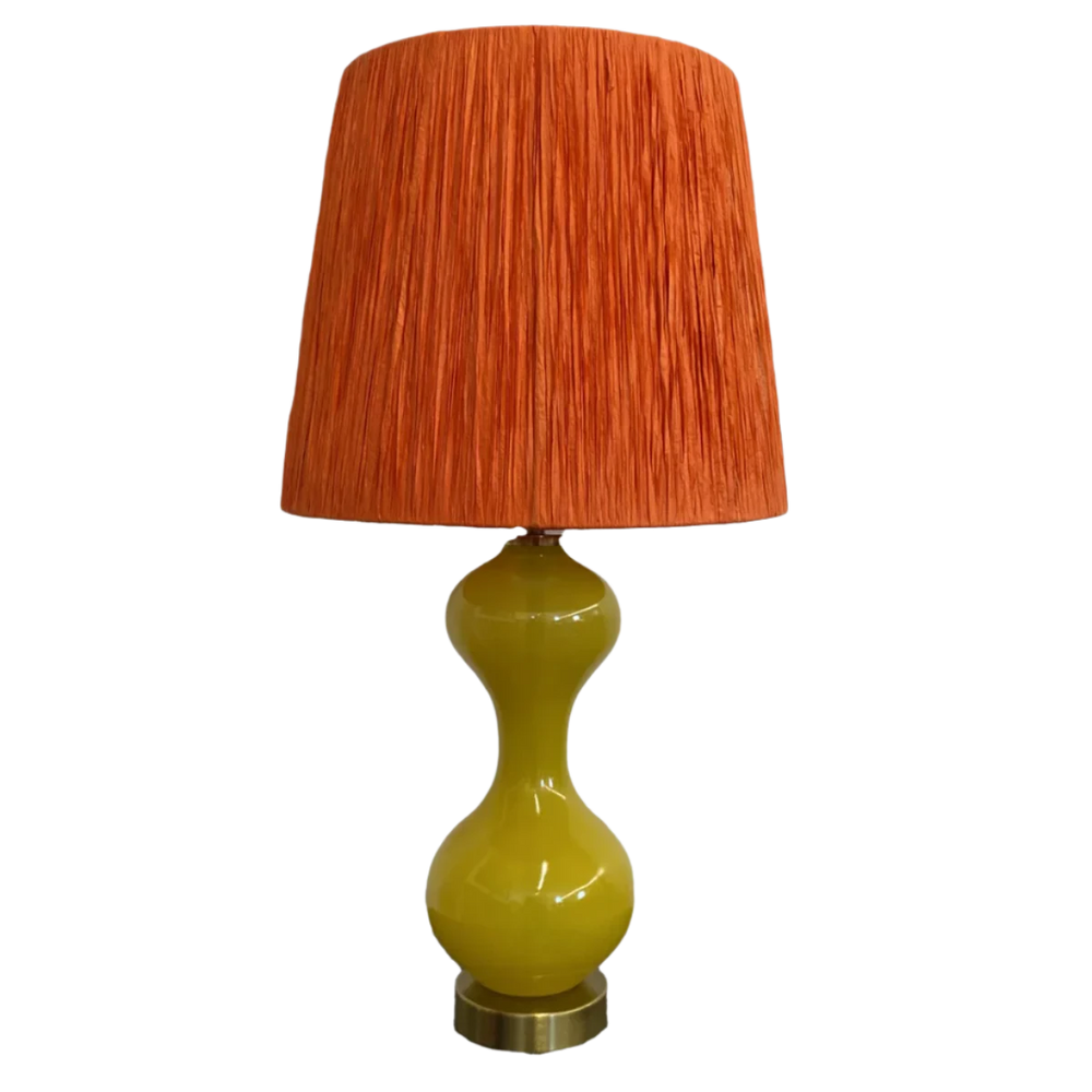 Yellow Hourglass Lamp base