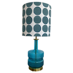 Retro Style Blue Glass Lamp base