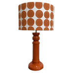 Orange Embroidered Polka Dot shade