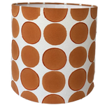 Orange Embroidered Polka Dot shade