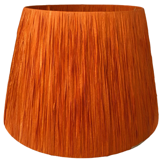 Orange Raffia lampshade medium