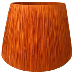 Orange Raffia lampshade medium