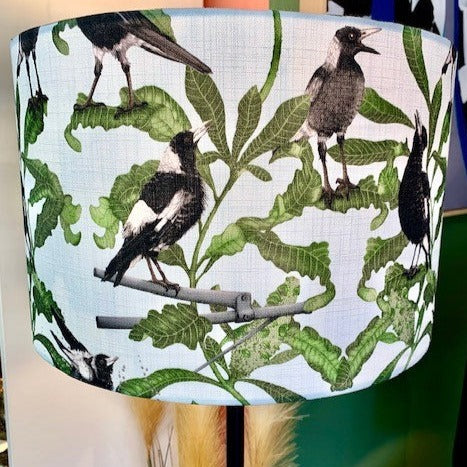 Magpies Custom Made Lampshade