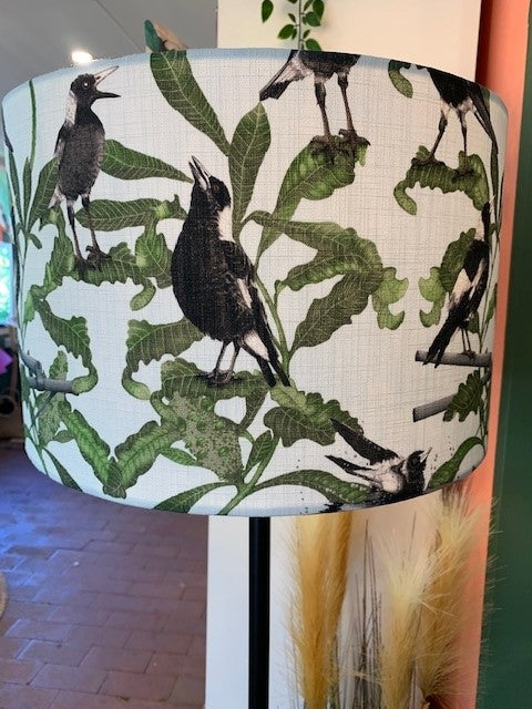 Magpies Custom Made Lampshade