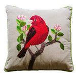 Birdlife in Rust cushion