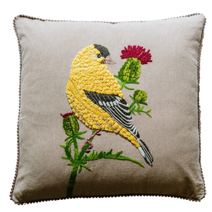 Birdlife in Yellow cushion